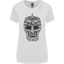 Medieval Skull Helmet Womens Wider Cut T-Shirt White
