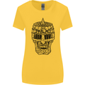 Medieval Skull Helmet Womens Wider Cut T-Shirt Yellow