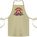 Meditating Bigfoot Yoga Cotton Apron 100% Organic Khaki
