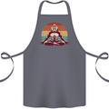 Meditating Bigfoot Yoga Cotton Apron 100% Organic Steel