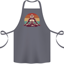 Meditating Bigfoot Yoga Cotton Apron 100% Organic Steel