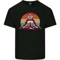 Meditating Bigfoot Yoga Kids T-Shirt Childrens Black