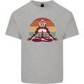 Meditating Bigfoot Yoga Kids T-Shirt Childrens Sports Grey