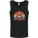 Meditating Bigfoot Yoga Mens Vest Tank Top Black