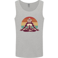 Meditating Bigfoot Yoga Mens Vest Tank Top Sports Grey