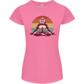 Meditating Bigfoot Yoga Womens Petite Cut T-Shirt Azalea