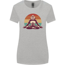 Meditating Bigfoot Yoga Womens Wider Cut T-Shirt Sports Grey