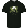 Meditating Monkey Spiritual Yoga Kids T-Shirt Childrens Black