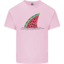 Melon Shark Fin Mens Cotton T-Shirt Tee Top Light Pink