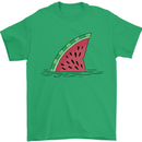 Melon Shark Fin Mens T-Shirt 100% Cotton Irish Green