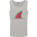Melon Shark Fin Mens Vest Tank Top Sports Grey
