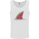 Melon Shark Fin Mens Vest Tank Top White