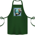 Memories World Travel Traveller Travelling Map Cotton Apron 100% Organic Forest Green