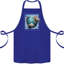 Memories World Travel Traveller Travelling Map Cotton Apron 100% Organic Royal Blue