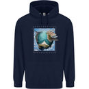 Memories World Travel Traveller Travelling Map Mens 80% Cotton Hoodie Navy Blue