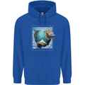 Memories World Travel Traveller Travelling Map Mens 80% Cotton Hoodie Royal Blue