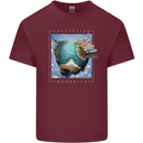 Memories World Travel Traveller Travelling Map Mens Cotton T-Shirt Tee Top Maroon