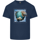 Memories World Travel Traveller Travelling Map Mens Cotton T-Shirt Tee Top Navy Blue