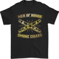 Men of Honor Smoke Cigars Mens T-Shirt 100% Cotton Black
