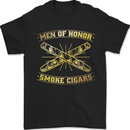 Men of Honor Smoke Cigars Mens T-Shirt 100% Cotton Black