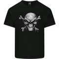 Menacing Demon Skull Kids T-Shirt Childrens Black