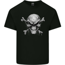 Menacing Demon Skull Kids T-Shirt Childrens Black