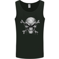 Menacing Demon Skull Mens Vest Tank Top Black