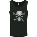Menacing Demon Skull Mens Vest Tank Top Black
