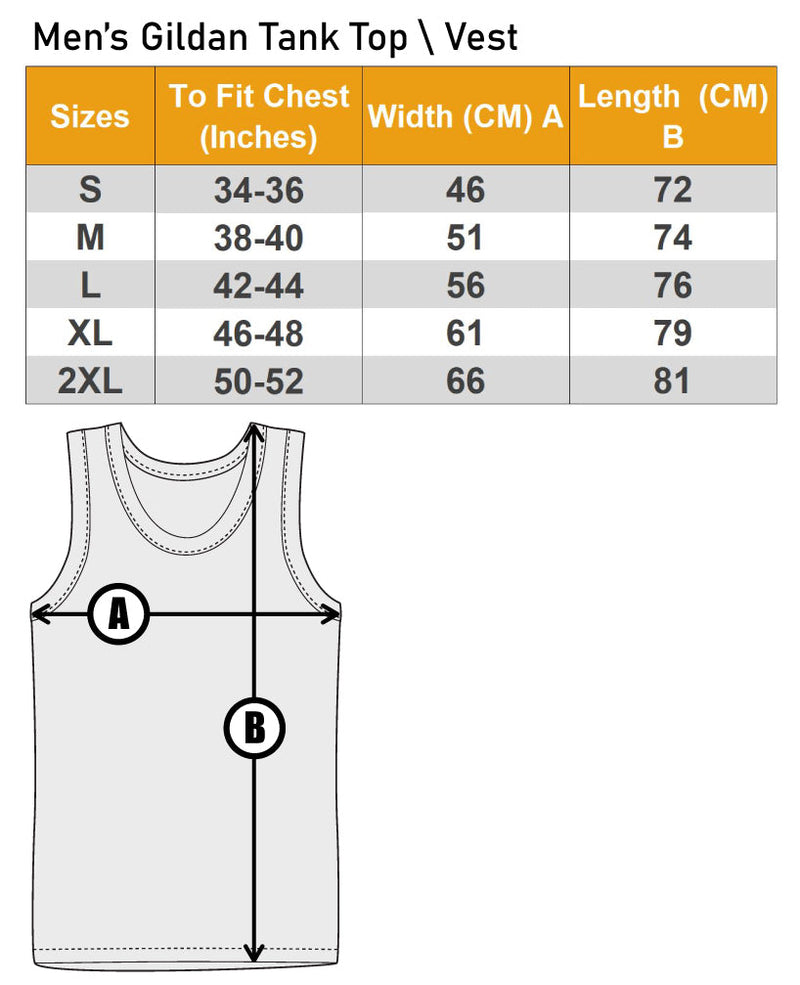 Acoustic Guitar Reflection Mens Vest Tank Top