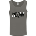 Meow Funny Cat Claws Mens Vest Tank Top Charcoal