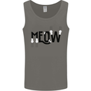 Meow Funny Cat Claws Mens Vest Tank Top Charcoal