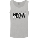 Meow Funny Cat Claws Mens Vest Tank Top Sports Grey