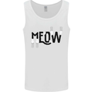 Meow Funny Cat Claws Mens Vest Tank Top White