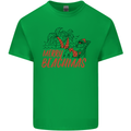 Merry Beachmas Funny Summer Santa Claus Kids T-Shirt Childrens Irish Green