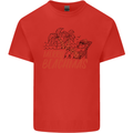 Merry Beachmas Funny Summer Santa Claus Kids T-Shirt Childrens Red