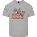 Merry Beachmas Funny Summer Santa Claus Kids T-Shirt Childrens Sports Grey