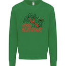 Merry Beachmas Funny Summer Santa Claus Mens Sweatshirt Jumper Irish Green