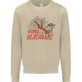 Merry Beachmas Funny Summer Santa Claus Mens Sweatshirt Jumper Sand