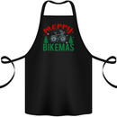 Merry Bikemass Funny Cycling Bicycle Xmas Bike Cotton Apron 100% Organic Black