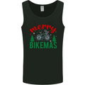 Merry Bikemass Funny Cycling Bicycle Xmas Bike Mens Vest Tank Top Black