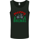 Merry Bikemass Funny Cycling Bicycle Xmas Bike Mens Vest Tank Top Black