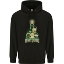 Merry Catmas Funny Cats Forming Xmas Tree Childrens Kids Hoodie Black
