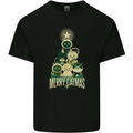 Merry Catmas Funny Cats Forming Xmas Tree Kids T-Shirt Childrens Black