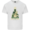 Merry Catmas Funny Cats Forming Xmas Tree Kids T-Shirt Childrens White