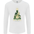 Merry Catmas Funny Cats Forming Xmas Tree Mens Long Sleeve T-Shirt White