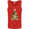 Merry Catmas Funny Cats Forming Xmas Tree Mens Vest Tank Top Red