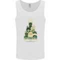 Merry Catmas Funny Cats Forming Xmas Tree Mens Vest Tank Top White