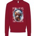 Merry Gears Steampunk Christmas Santa Xmas Kids Sweatshirt Jumper Red