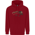 Merry Krampus Funny Christmas Xmas Childrens Kids Hoodie Red