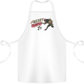 Merry Krampus Funny Christmas Xmas Cotton Apron 100% Organic White